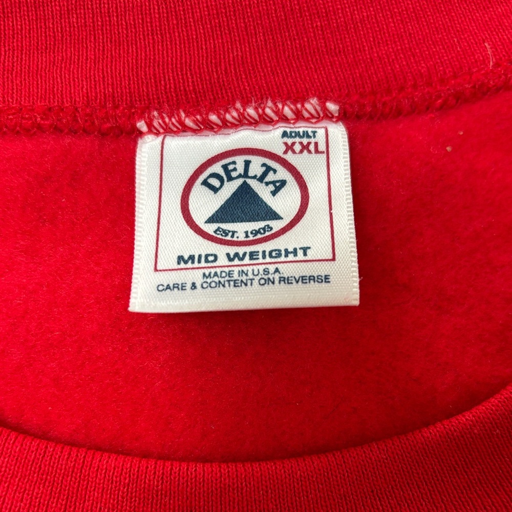 Delta Red Crewneck Sweatshirt with Titans Logo - Picture 4 of 6